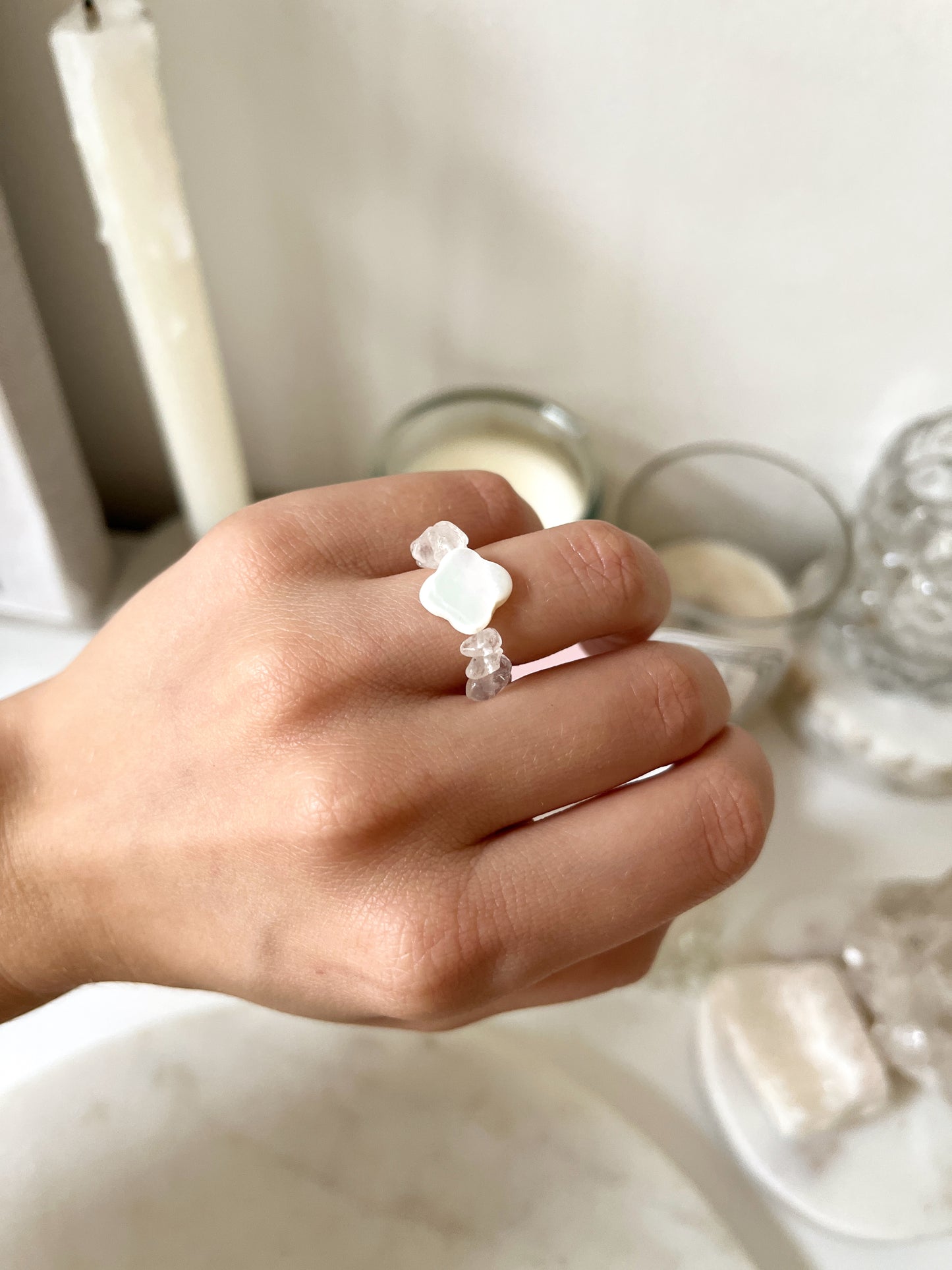 LUCKY SPELL RING (kryształ górski)