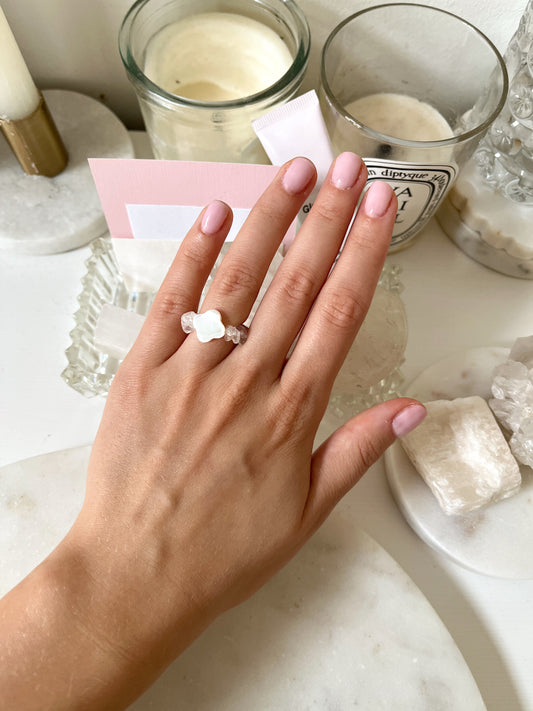 LUCKY SPELL RING (kryształ górski)