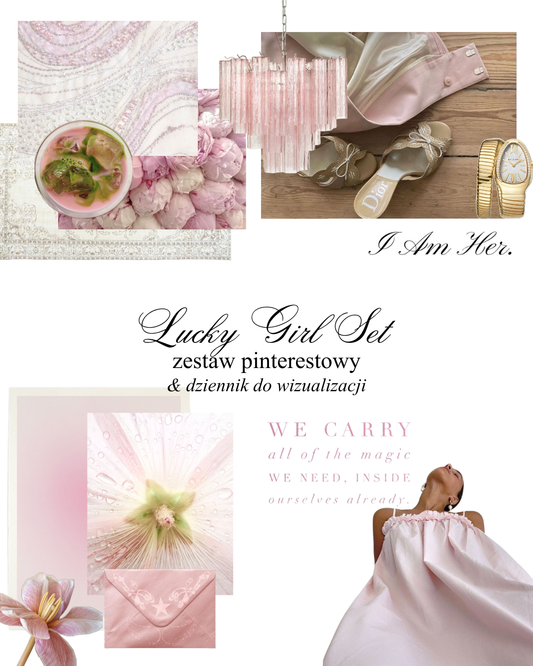 LUCKY GIRL SET - zestaw do manifestacji + DZIENNIK
